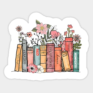 Albums As Books Trendy Aesthetic For Book Lovers Sticker